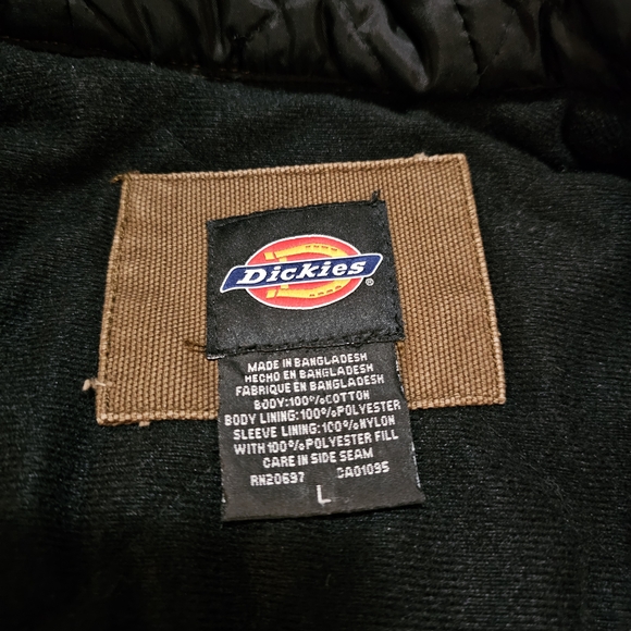 Vintage Dickies Brown Canvas Hooded Work Jacket - Picture 4 of 11